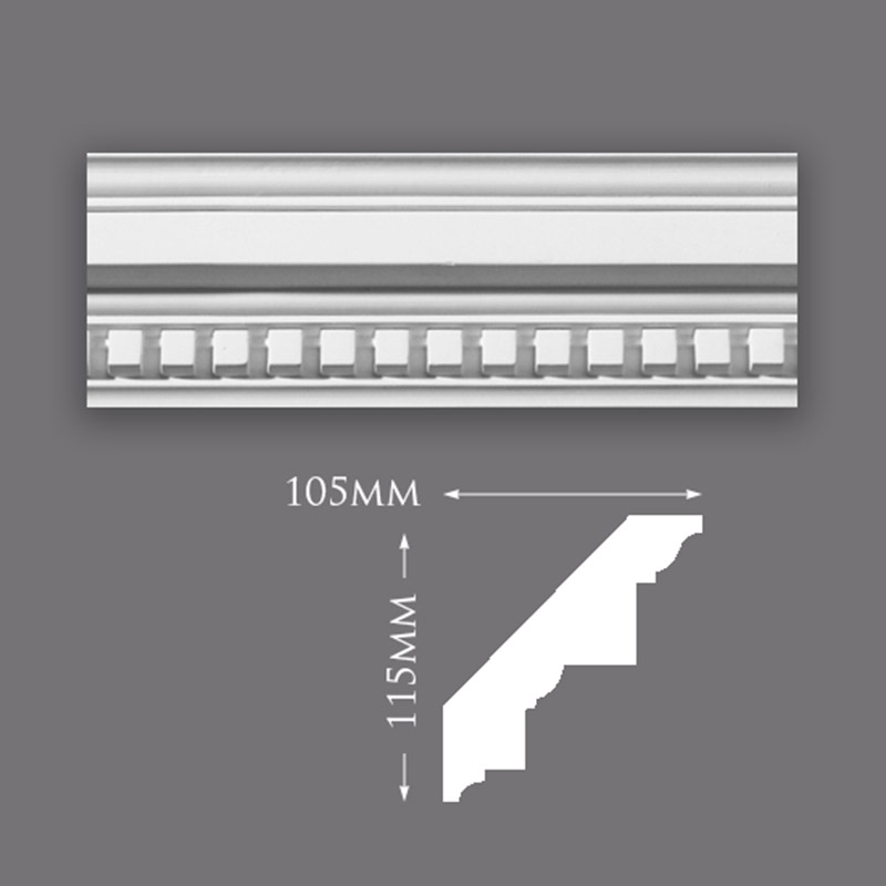 C0047-Small-Classic-Dentil-800 Large Plain Ceiling Rose