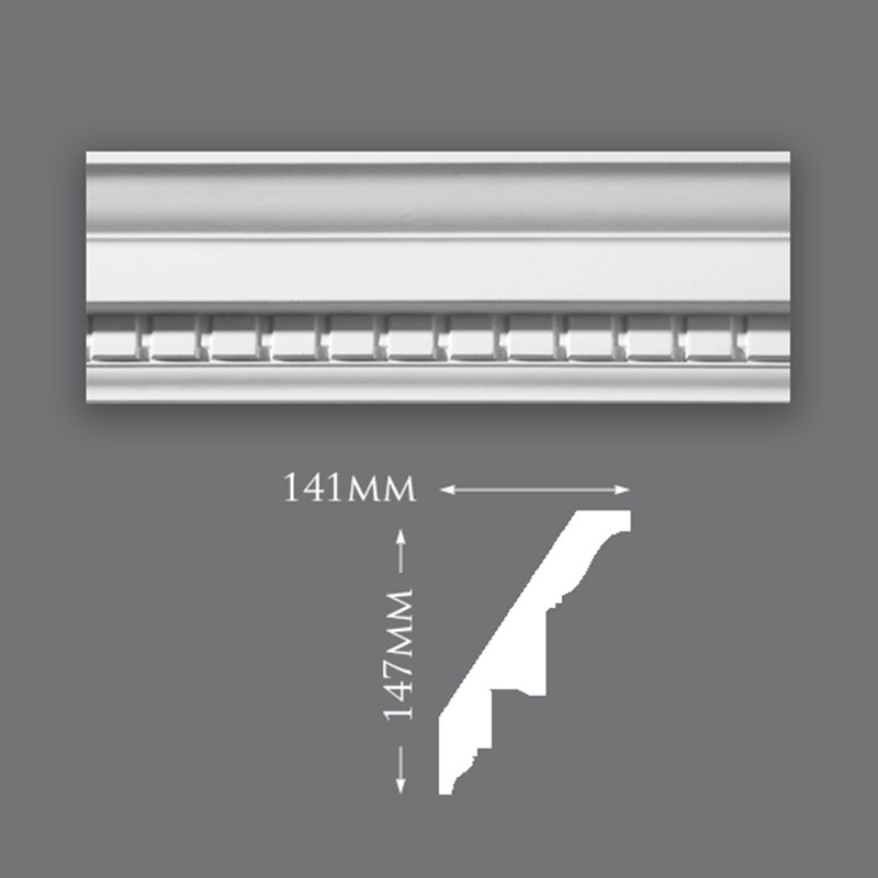 C0049-Large-Dentil-800 Small Plain Ceiling Rose