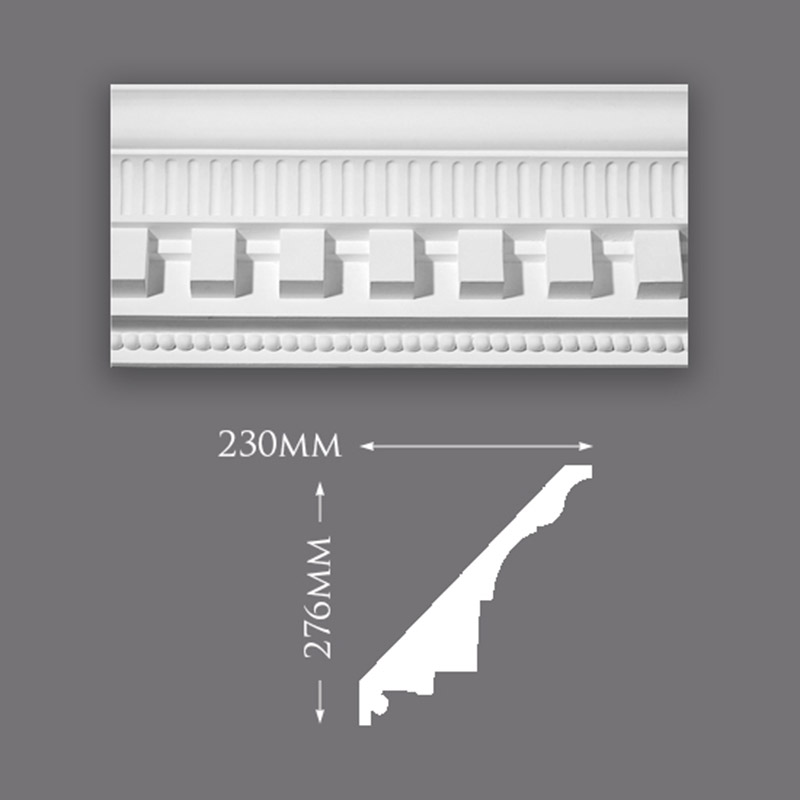 C0051-Rib-&-Dentil-800 Large Thistle Ceiling Rose